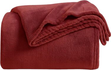 Плед з мікрофібри KMUSET, теплий та м'який, 150x180 см, білий