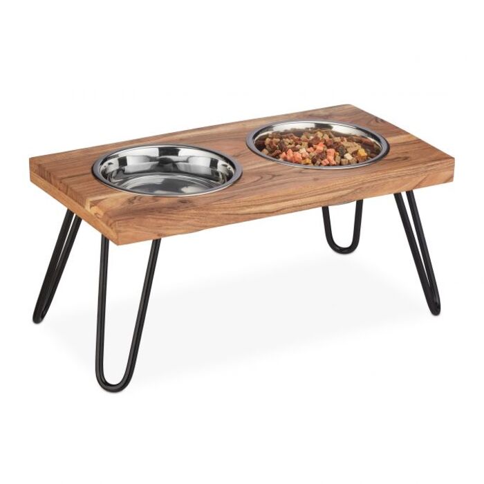 Relaxdays Nap Stand Acacia Wood XL