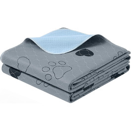 Підстилка для собак Feandrea, 2 шт., 122 x 91 см, XL, сіра, нековзна, швидковисихаюча, для дому