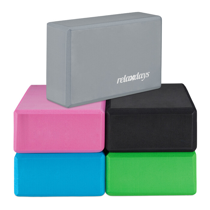 Relaxdays Yoga Block Set of 2