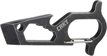 Мультитул CRKT Pryma з нержавіючої сталі: компактний і легкий EDC інструмент з ломиком, шестигранним ключем, відкривачкою для пляшок, склобоєм і карабіном, модель 9011