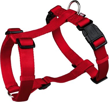 Шлейка для собак TRIXIE Premium H-подібна, розмір L-XL, чорна. Регульована, для великих собак. Розмір грудей: 75-120 см, ширина 25 мм