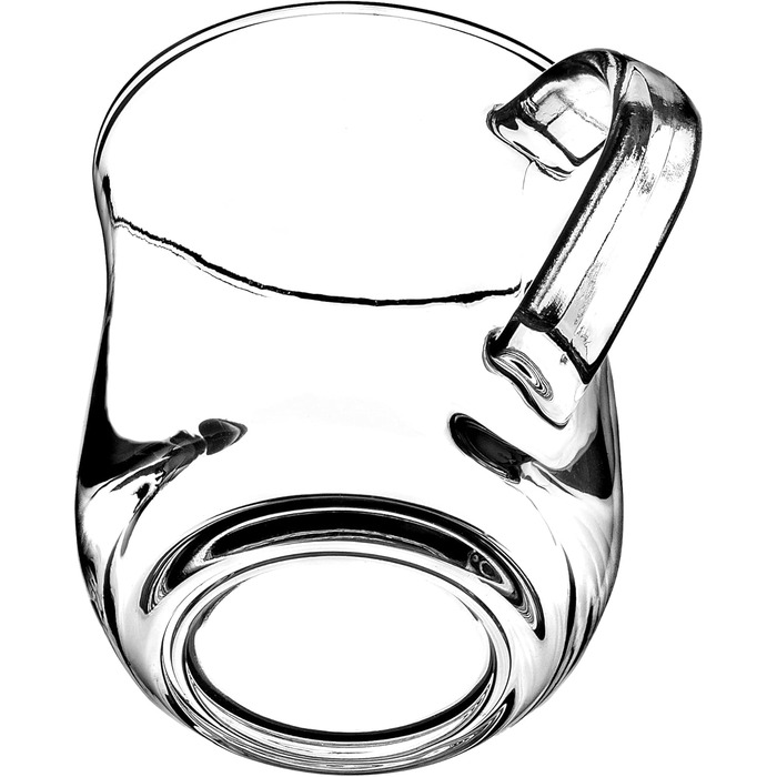 Набір склянок KADAX для чаю та кави (6 шт., 320 мл) - скляні чашки з ручкою для гарячих та холодних напоїв