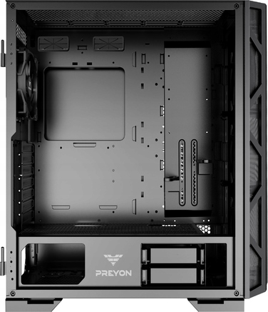 Корпус Preyon Nest Meshy Midi Tower, чорний