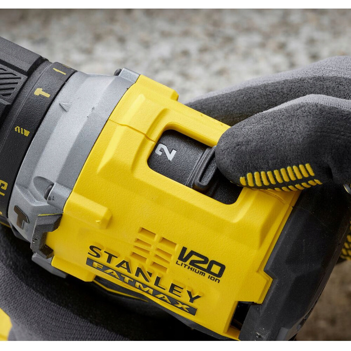Акумуляторний ударний дриль-шурупокрут Stanley V20 18В (1х2.0Аг) SFMCD715D1K-QW