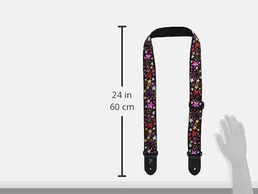 Гітарний ремінь Perri's Leathers з нейлону з жаккардовим малюнком 