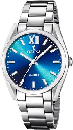Жіночий аналоговий годинник Festina Boyfriend Collection F20622, сталь 316L, кварцовий механізм, мінеральне скло, водонепроникність 5 ATM, сріблястий
