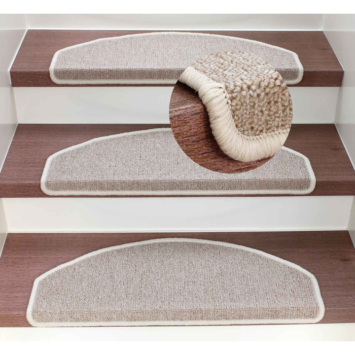 Ступінчасті килимки Rambo від Kettelservice-Metzker, різні комплекти та кольори (18 шт., бежевий)