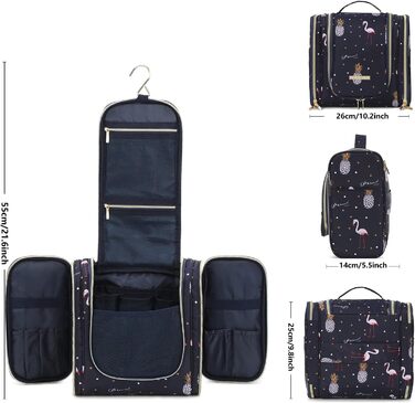 Чоловіча/Жіноча косметичка Lychii для подорожей, водонепроникна, навісна, органайзер, Navy Blue