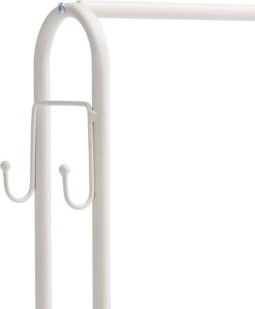 Amazon Basics Wardrobe with Two Shelves, White, 75 x 36.5 x 150 cm (L x W x H)
