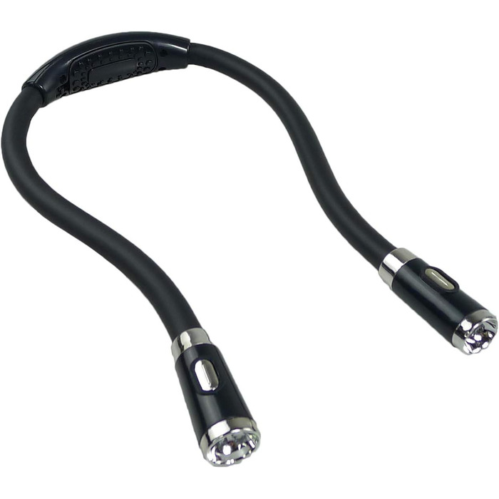 LED лампа для читання GRSTREE з гнучкими підлокітниками, 3 режими яскравості, для читання в ліжку, рукоділля, чорного кольору