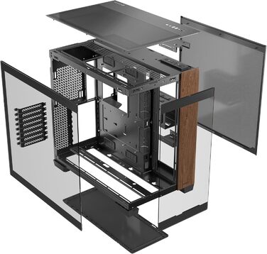 Корпус для ПК GEH Antec C8 Wood Full Tower чорного кольору