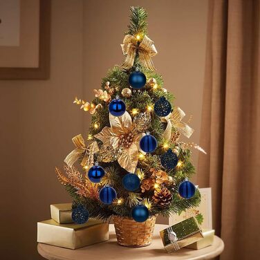 Новорічні кулі-прикраси 5см, 30 шт., золото, пластик. Міцні кулі для ялинки. Новорічні прикраси для ялинки, 30 шт.