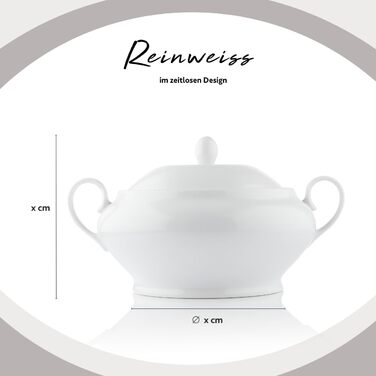 Набір посуду SÄNGER Kombiservice New Port 36 предметів на 6 осіб | PREMIUM COLLECTION (супорієра та супові тарілки 7 предметів)