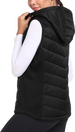Легка жилетка MoFiz для жінок: безрукавна жилетка з пуху, ідеальна для активного відпочинку, туризму та подорожей. Чорний колір, розмір 3XL