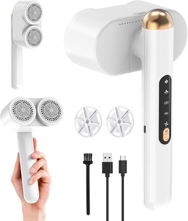 Електричний флусознімач Smiling Shark M-3: бездротовий, з 4 рівнями регулювання, 90° обертання, для одягу та меблів