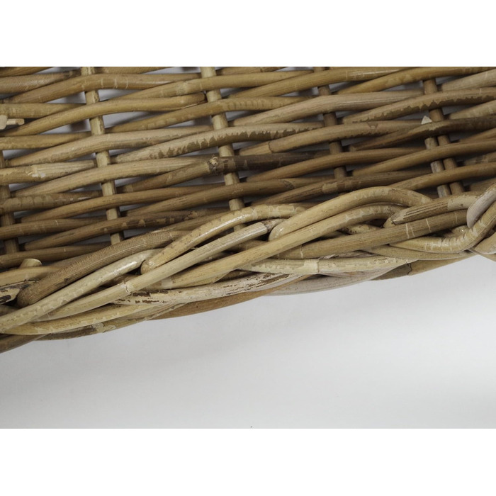 Корзина для собак Kobolo з ротанга з подушкою, 81x62x21 см