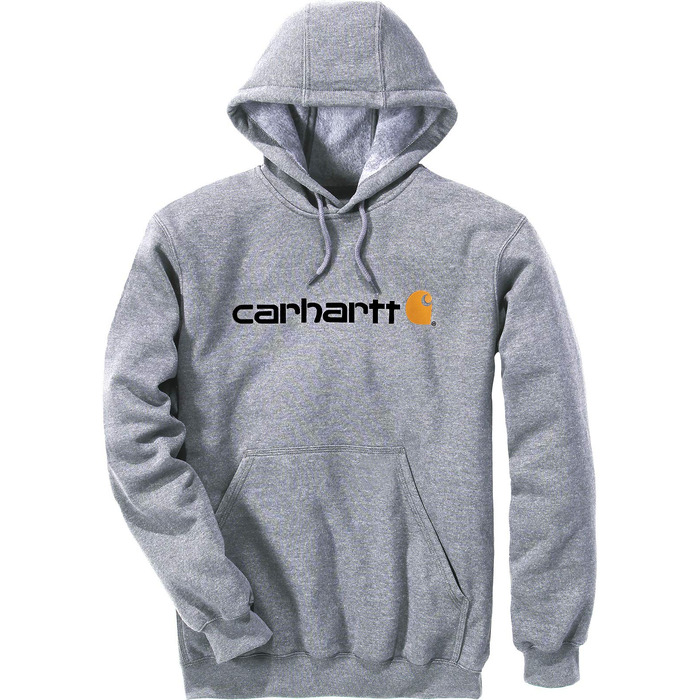 Унісекс світшот Carhartt з логотипом, сірий меланж (Heather Grey), розмір L