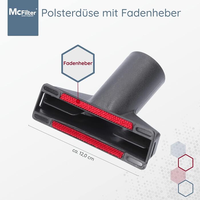 Набір щіток для пилососа Miele Blizzard CX1 PowerLine (6 шт.), сумісний з діаметром 32/35 мм, з насадкою для меблів, для оббивки, для щілин, адаптер