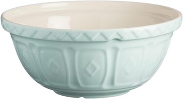 Mason Cash Stoneware Mixing Bowl 26 cm, Light Blue, 2.7 L, Dough Bowl for Bread Dough, Cake Dough or Pizza Dough, made of high-quality, chip-resistant stoneware, large dough bowl