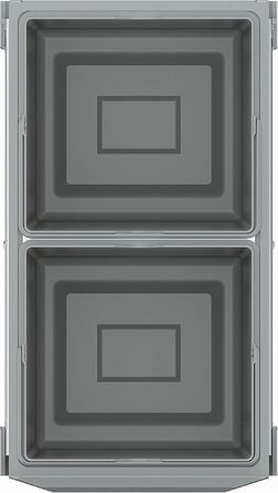 Система сортування сміття GROHE Blue Accessoires 30 см, 2 відсіки по 15 л, сірий (40855000)