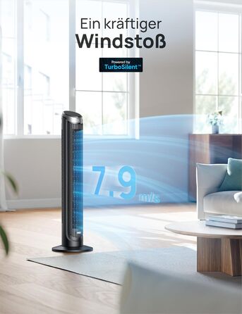 Вентилятор підлоговий Smart DREO з пультом, Wi-Fi, таймером 12 год, сріблястий. Охолодження для спальні, 5 режимів, 4 режими роботи, дистанційне керування, Alexa