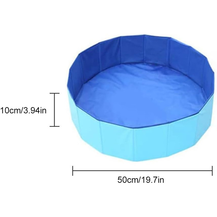 Надувний басейн для собак, 50 x 10 см. Зручний, портативний, для літнього відпочинку вашого улюбленця