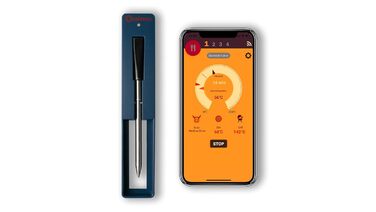 Термометр для гриля та м'яса SCALESON S410 бездротовий з підключенням до застосунку, радіус дії 10 метрів, швидка зарядка за 5 хвилин