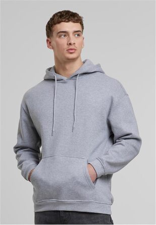 Спортивний худі Urban Classic Basic Oversized чорного кольору, розмір S (Heathergrey)