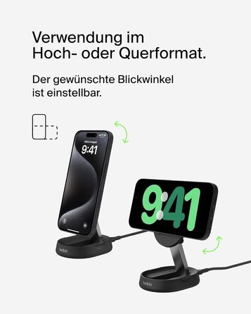 Белінкі BoostCharge Pro: Бездротова зарядка 15W з підтримкою Qi2 та MagSafe для iPhone 16/15/14/13/12 (з блоком живлення 20W)