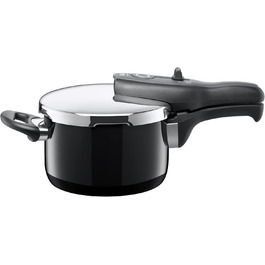 Скороварка Silit Sicomatic t-Plus 2,5 л, силарганова, для індукції, 18 см, 3 режими, чорна, з одноручним регулятором