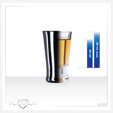 Чорні келихи для шампанського PLATINUX (6 шт.) 210 мл - келихи для шампанського, келихи для ігристі, шотові келихи