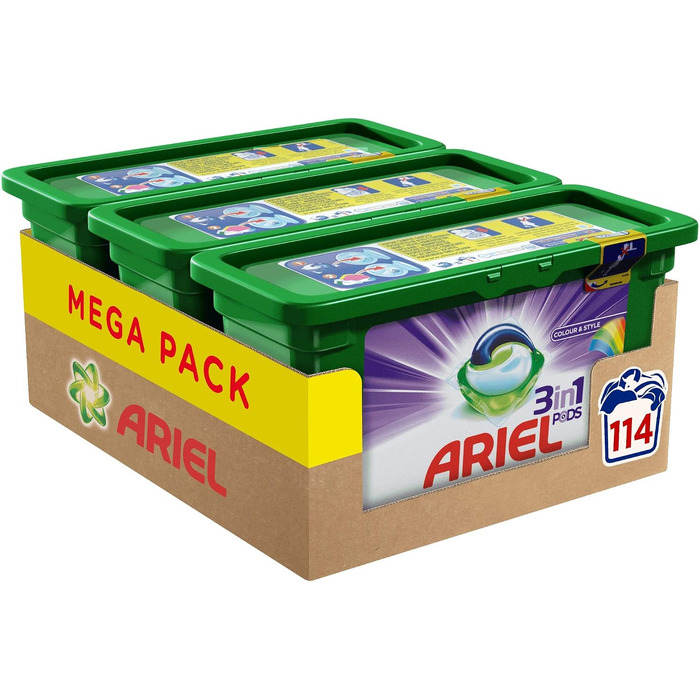 Капсули для прання Ariel All-in-1 Pods для кольорових речей, 98 прань