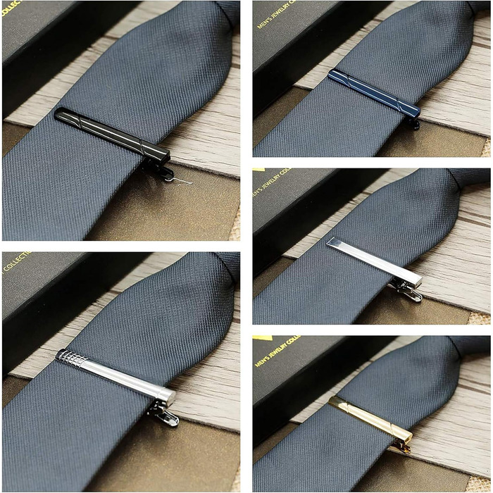 Набір затискачів для краватки YADOCA (4-10 шт.) мідні, класичні, для чоловіків, з подарунковою коробкою - ідеально для весілля та бізнесу