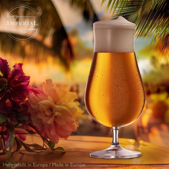 Набір пивних келихів Pilsner 500 мл (6 шт) Crystalline Glass - Келихи для пива, пивні тульпи 0.5 л