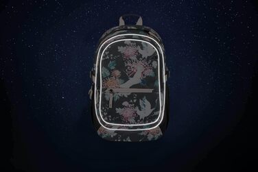 Шкільний рюкзак для дівчаток (3 шт.): рюкзак, пенал, сумка. Ергономічний, з нагрудним ременем. Для початкової та середньої школи (Birds)
