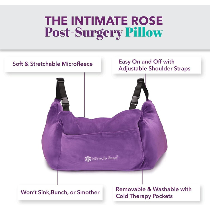 Ортопедична подушка Intimate Rose для мастектомії та післяопераційного відновлення грудей, захист під час сну після операцій на серці, редукції або збільшення грудей, подарунок після хірургії