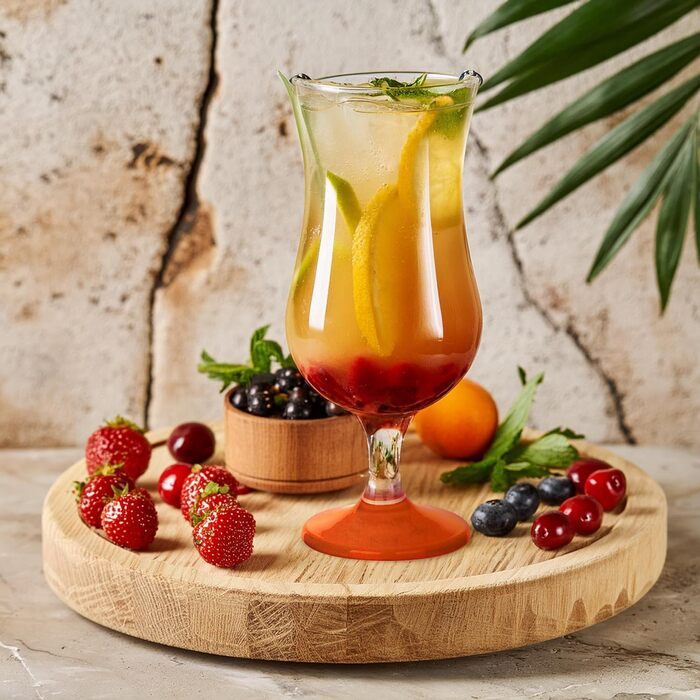 Набір склянок для коктейлів Krosno Glasmark: 6 шт, 420 мл, різнокольорові