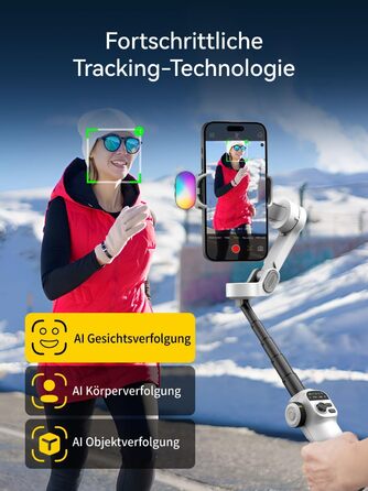 Стабілізатор для iPhone та Android від AOCHUAN: 3-осьовий гімбал з OLED-дисплеєм та подовжувачем 7,8 дюймів (Smart X2 Kit)