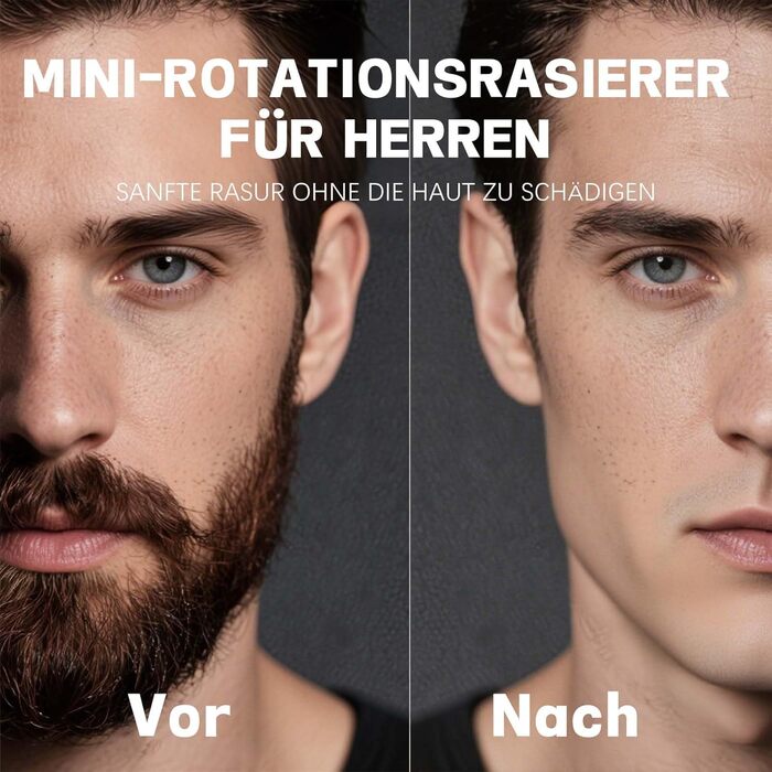 Електричний чоловічий бритва VGR 344 Mini - компактний, водонепроникний, з USB зарядкою, зелений