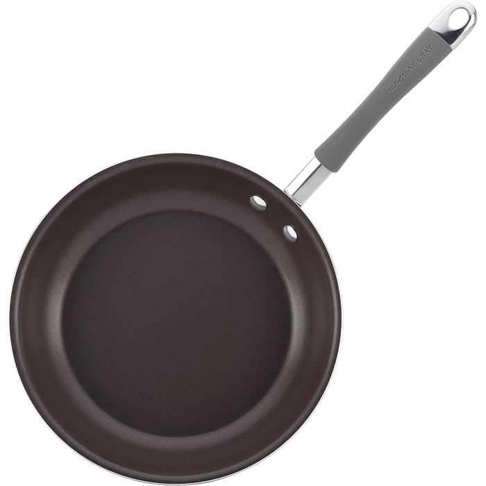 Набір посуду Rachael Ray Cucina, 12 предметів, антипригарний, сірий Sea Salt