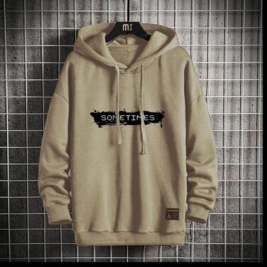 Худі Moshtashio чоловіче базове з капюшоном, світшот з довгим рукавом, класична чоловіча куртка-світшот, унісекс, білий (XXL, хакі)