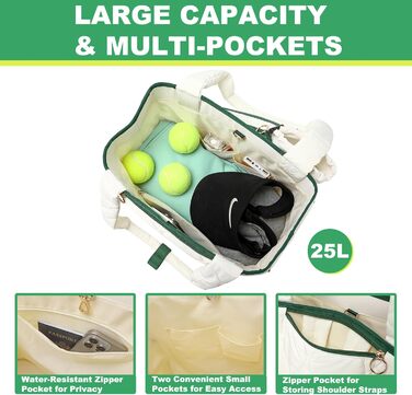 Спортивна сумка-рюкзак для тенісу та піклболу TILDOSAC 2-в-1 - водонепроникна, велика, для чоловіків та жінок