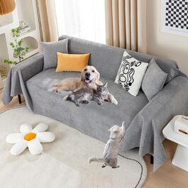 PEXXSUII Sofa Covers Throw Blanket Waterproof, Non-Slip, Durable, Full Sofa Cover, Couch Cushion Fabric, Sofa Pet Hair Protection for Pets, Kids, Fluffers, Dog, Cat Scratches 230 x 180cm