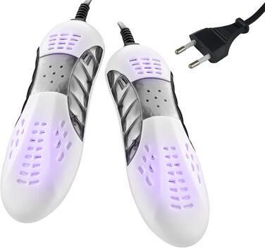 Електричний сушильник для взуття USB з УФ-світлом, антибактеріальний, для взуття, рукавичок, шкарпеток, лижних черевиків, білий