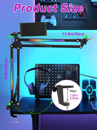 Кріплення для мікрофона YOUSHARES RGB, сумісне з Seiren Mini, V3 Mini/Chroma, Razer Seiren V2 X/Pro, Seiren X
