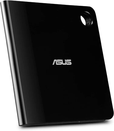 Зовнішній ультратонкий Blu-ray привід ASUS BW-06D5H-U BDXL з підтримкою M-Disc для запису Blu-ray, DVD та CD, сумісний з Windows та Mac