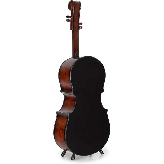 Stradivino Wine Rack for 10 Bottles - Wooden Wine Stand with Vintage Look - Handmade Cello Bottle Rack - Bottle Stand 135 cm High - Retro Wine Bottle Holder