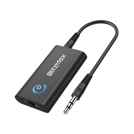 Bluetooth 5.2 адаптер-ресивер та трансмітер 2-в-1, аудіоперетворювач Mini 3.5 мм Jack для ТВ, ПК, авто та літака, з підтримкою Dual Link