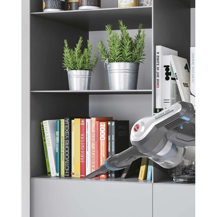 Пилголом Hoover HF122PTA011, вузький, сірий/блакитний